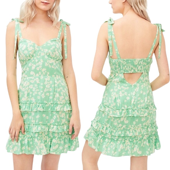 Lost + Wander Dresses & Skirts - New Lost+Wander Floral Print Tie Strap Cami Ticket to Bali Mini Dress